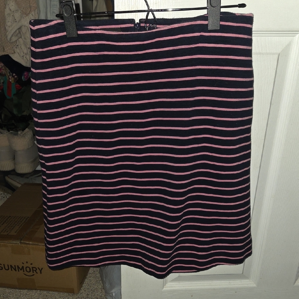Striped Navy and Pink Skirt